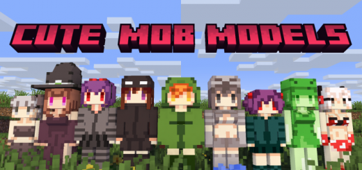 Майнкрафт текстур пак cute mob models