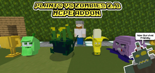 Plants Vs Zombies 2 Addon (1.20, 1.19) - Bedrock Edition Mod