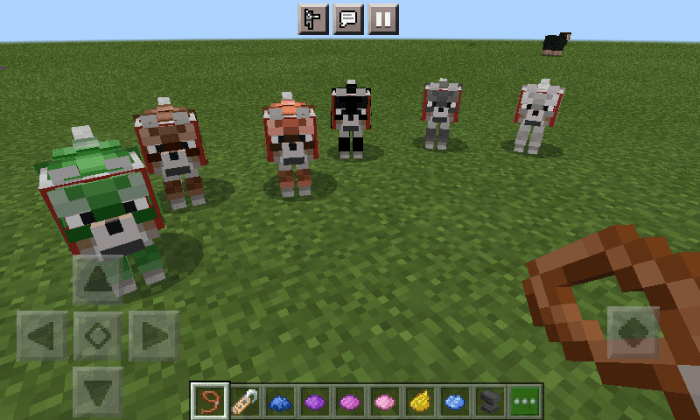 Wolf Armor, Bars, Storage and Slot To Eat Minecraft Addon