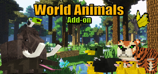 World Animals Minecraft Addon / Mod