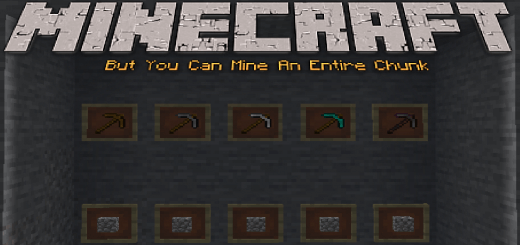 Minecraft But You Can Mine An Entire Chunk Minecraft Addon