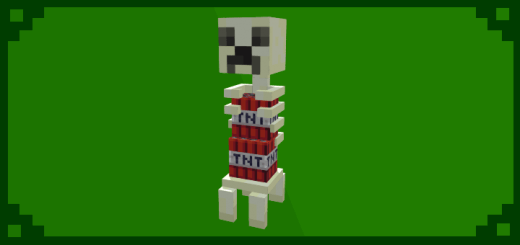 minecraft creeper and skeleton