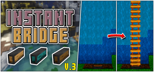 Instant Bridge Minecraft Addon