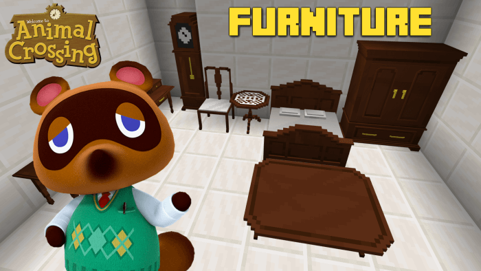 Animal Crossing Inspired Furniture | Minecraft Addon