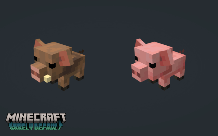 minecraft pig texture pack