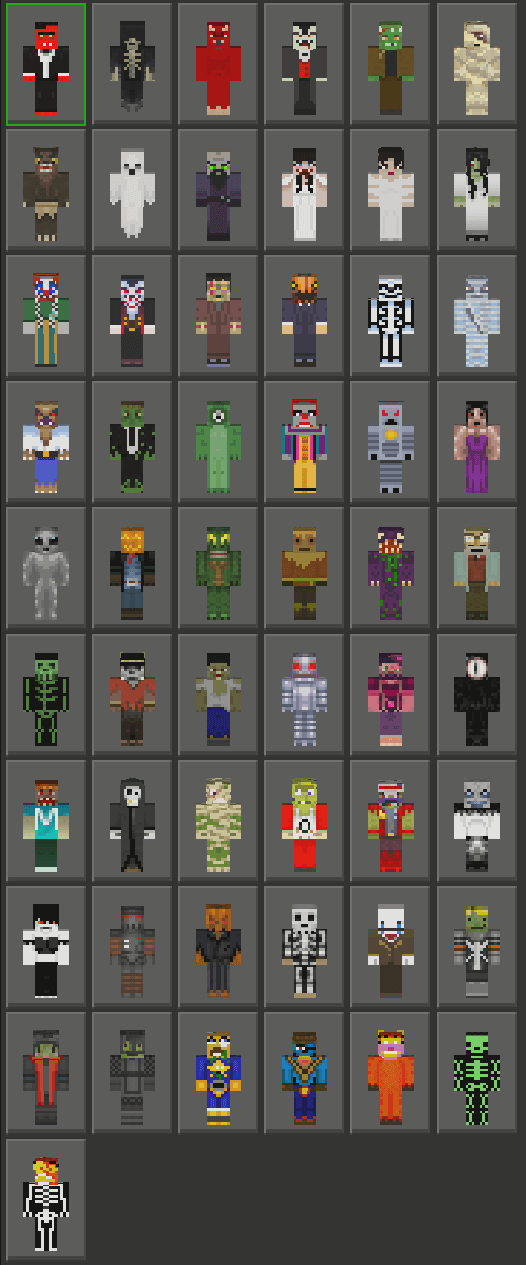 Halloween Charity Skin Pack LEGACY SKIN PACK » Minecraft Bedrock Addons