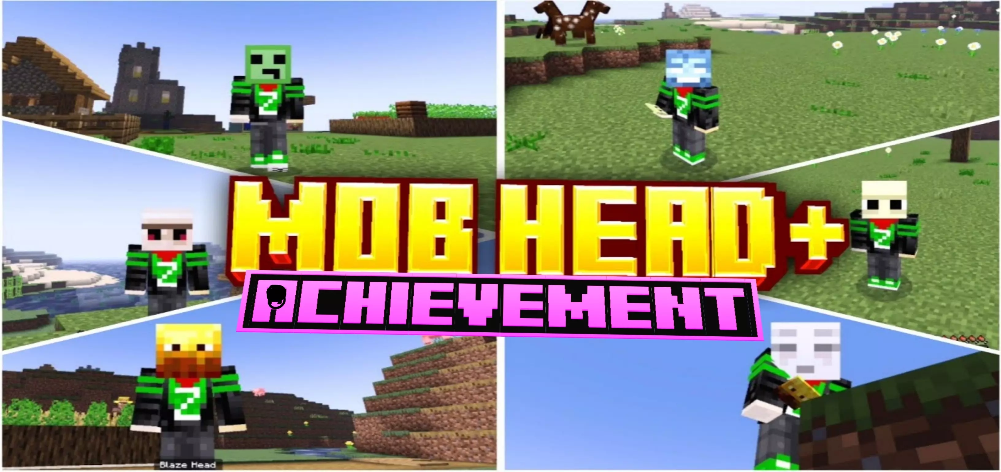 Mob Head With Ability Mod | Minecraft Addon