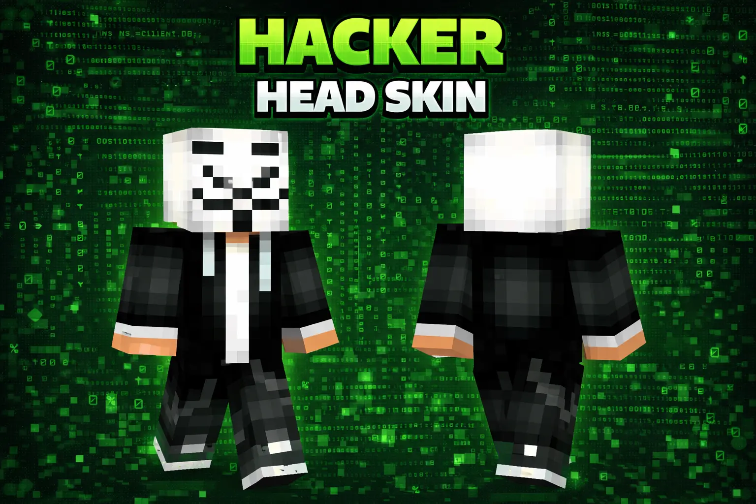 Hacker Head Skin » Minecraft Bedrock Addons